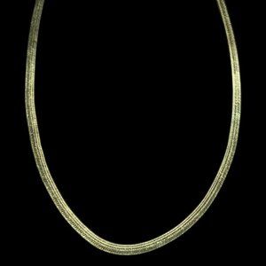 P Lux GM Italy Gold Plated 925 Silver Necklace